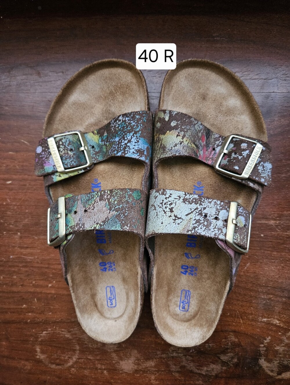 Birkenstock Arizona Flower Crush Mocha Suede 40 R